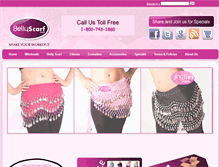 Tablet Screenshot of bellyscarf.com